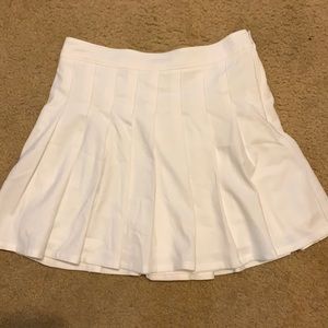 High rise pleated tennis skirt